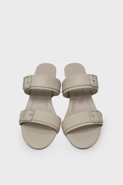 Kanuga Kadın Topuklu Sandalet Bej LİVA2025-01