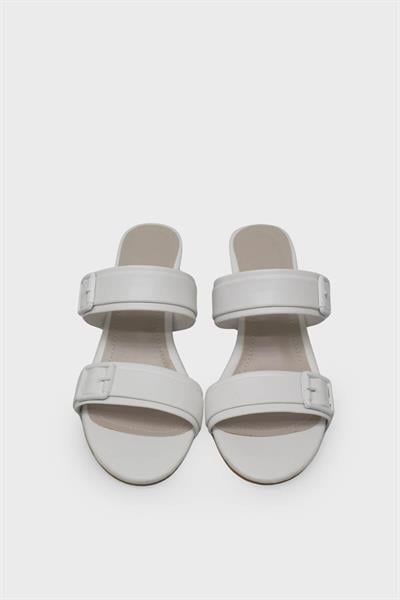 Kanuga Kadın Topuklu Sandalet Beyaz LİVA2025-01
