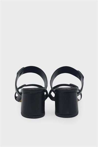 Kanuga Kadın Topuklu Sandalet Siyah LİVA2025-01