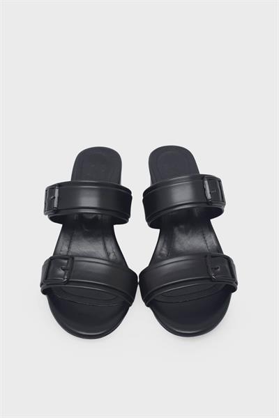 Kanuga Kadın Topuklu Sandalet Siyah LİVA2025-01