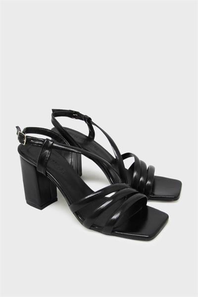 Kanuga Kadın Topuklu Sandalet Siyah SYMS-3024