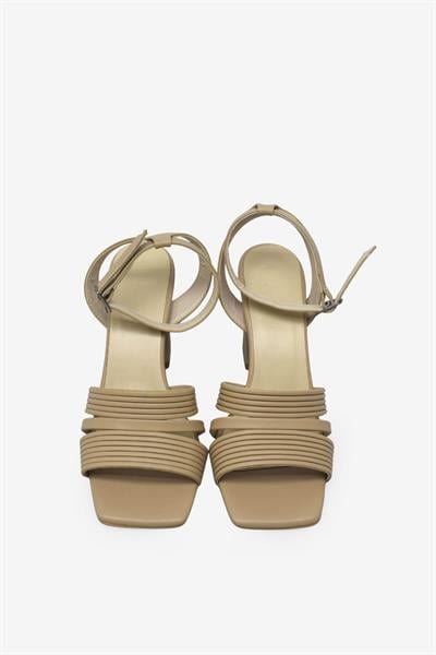 Kanuga Kadın Topuklu Sandalet Vizon BB2022-71