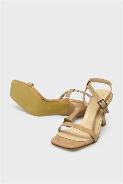 Kanuga Kadın Topuklu Sandalet Vizon BB2022-54