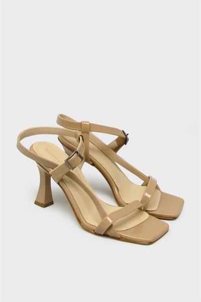 Kanuga Kadın Topuklu Sandalet Vizon BB2022-54