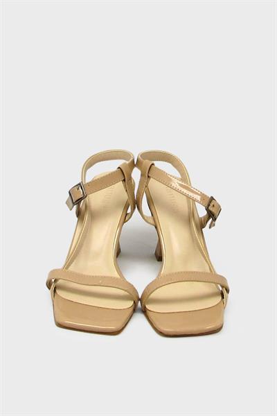 Kanuga Kadın Topuklu Sandalet Vizon BB2022-54