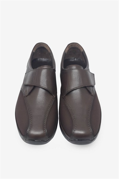Kanuga Kadın Yazlık Comfort Deri Ayakkabı Kahve EVD2666