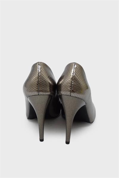 Kanuga Kadın Yazlık İnce Topuk Stiletto Platin Desenli LPA1501