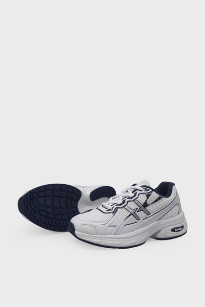 Kanuga Kadın Yazlık Sneaker Beyaz Lacivert CNP9133