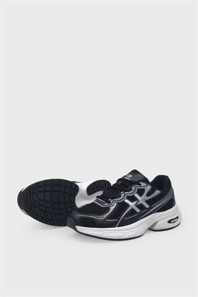 Kanuga Kadın Yazlık Sneaker Siyah Beyaz CNP9133