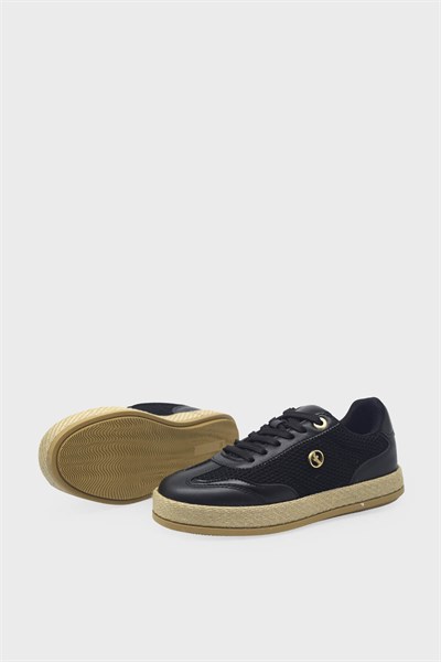 Kanuga Kadın Yazlık Sneaker Siyah FLT363