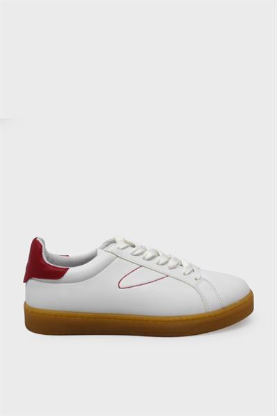 Kanuga Kadın Yazlık Sneakers Beyaz Kırmızı RSL2453