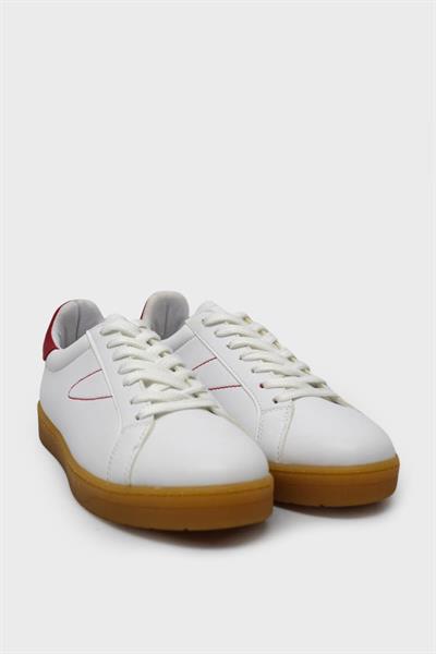 Kanuga Kadın Yazlık Sneakers Beyaz Kırmızı RSL2453