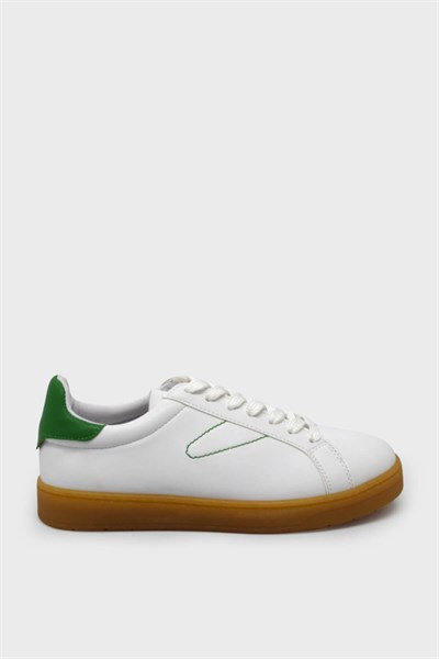 Kanuga Kadın Yazlık Sneakers Beyaz Yeşil RSL2453