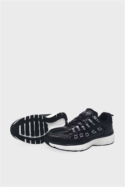 Kanuga Kadın Yazlık Sneakers Siyah Beyaz FLT391
