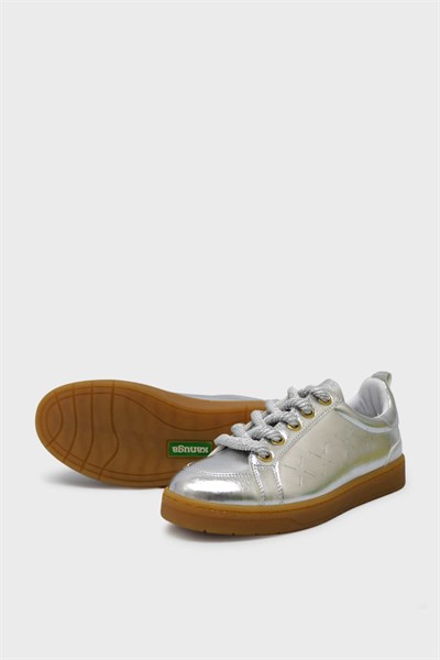 Kanuga Kadın Yazlık Sneakers Spor Ayakkabı Gümüş RSL2452