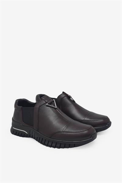 Kanuga Kadın Yazlık Streçli Comfort Deri Ayakkabı Bordo EVD2888
