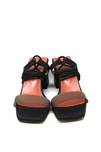 Kanuga Kadın Yazlık Topuklu Sandalet Siyah NEWA135