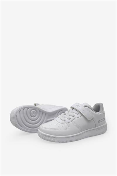 Kanuga Unisex Çocuk Cırtlı Spor Ayakkabı Beyaz BST-B42
