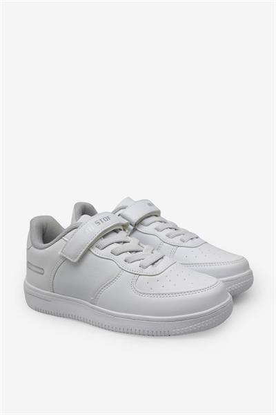 Kanuga Unisex Çocuk Cırtlı Spor Ayakkabı Beyaz BST-B42