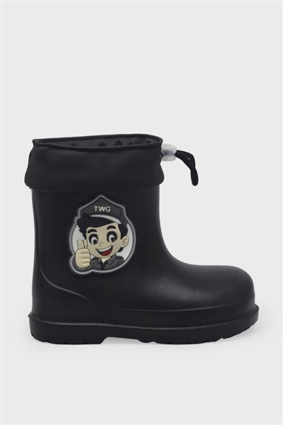 Kanuga Unisex Çocuk Işıklı Yağmur Çizmesi Siyah MYS27410