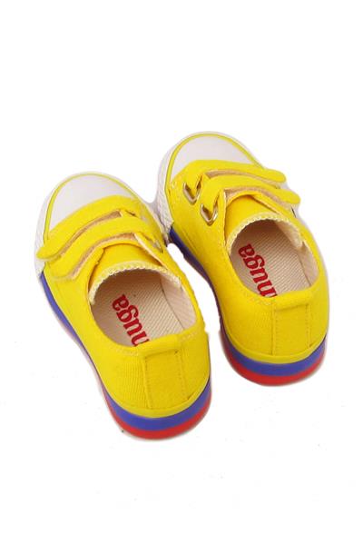 Kanuga Unisex Çocuk Yazlık Cırtlı Spor Ayakkabı Sarı MAGL1202