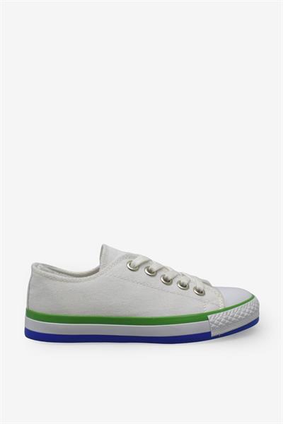 Kanuga Unisex Çocuk Yazlık Converse Spor Ayakkabı Beyaz MAGL1208