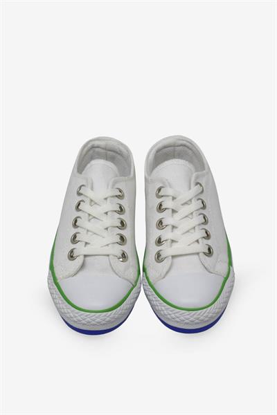 Kanuga Unisex Çocuk Yazlık Converse Spor Ayakkabı Beyaz MAGL1208