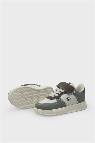 Kanuga Unisex Çocuk Yazlık Spor Ayakkabı Beyaz Yeşil MYS015