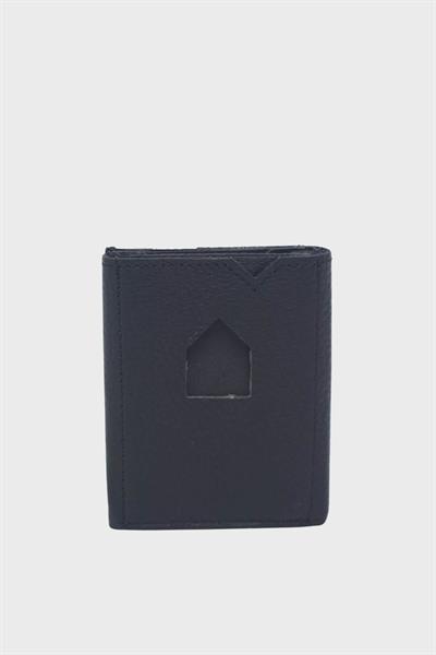 Kanuga Unisex Deri Kartlık Siyah YSMN0109