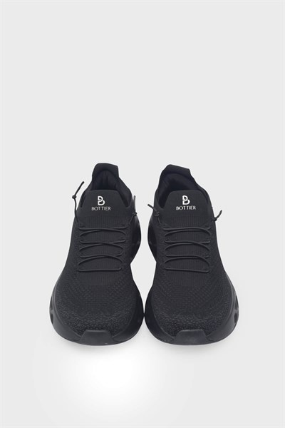 Kanuga Unisex Streçli Spor Ayakkabı Siyah BTR851