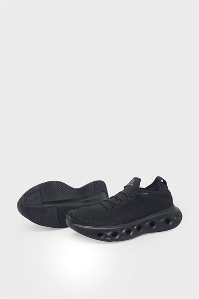 Kanuga Unisex Streçli Spor Ayakkabı Siyah BTR851