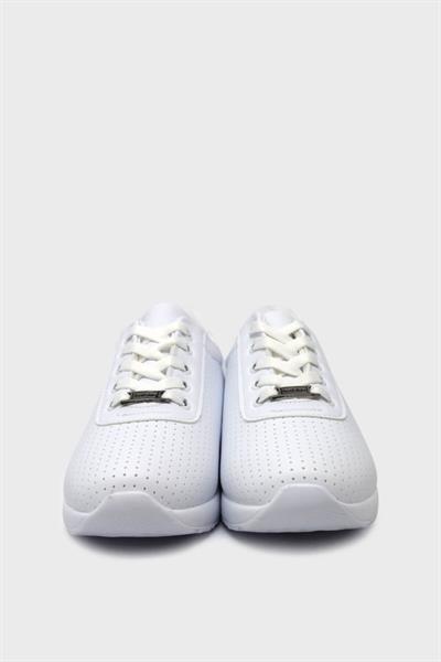 Kanuga Unisex Yazlık İğne Baskılı Sneakers Beyaz ASL-703