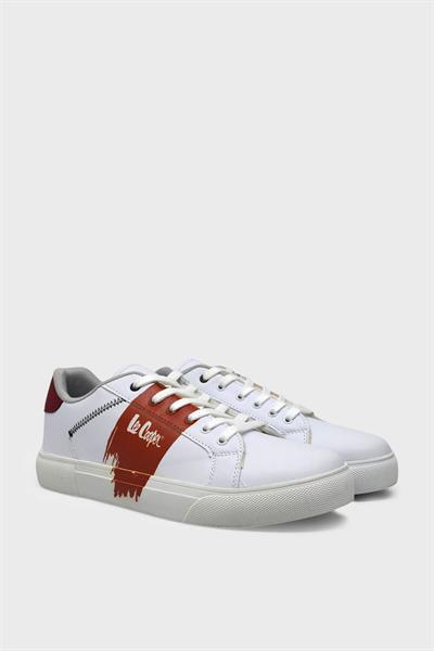 Lee Cooper Unisex Spor Ayakkabı Beyaz Kırmızı LCPR-10018