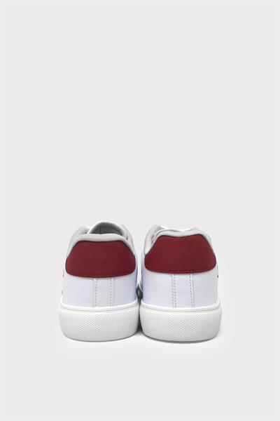 Lee Cooper Unisex Spor Ayakkabı Beyaz Kırmızı LCPR-10018
