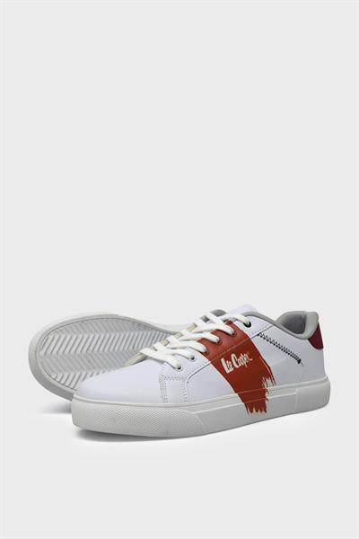 Lee Cooper Unisex Spor Ayakkabı Beyaz Kırmızı LCPR-10018