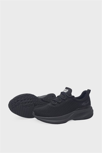 Lescon Unisex Volt 4 Flex Triko Spor Ayakkabı Siyah 26BAE00VOLTM