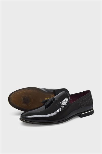 Marcomen Erkek Klasik Deri Ayakkabı Siyah Rugan MRCM6033