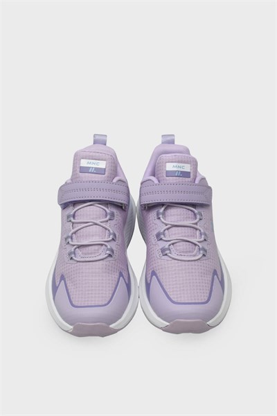 Minican Kız Çocuk Cırtlı Sneakers Lila MNCN003
