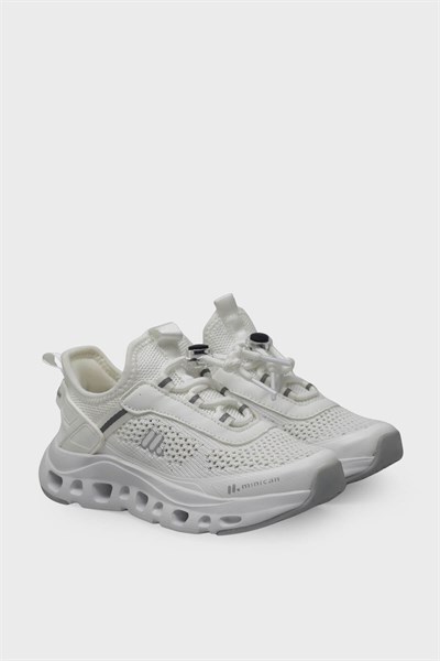 Minican Unisex Çocuk Fileli Sneaker Beyaz MNCN001