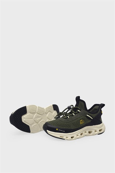 Minican Unisex Çocuk Fileli Sneaker Haki MNCN001