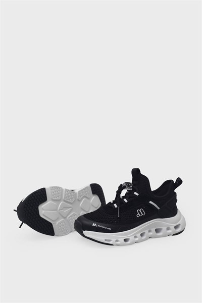 Minican Unisex Çocuk Fileli Sneaker Siyah MNCN001