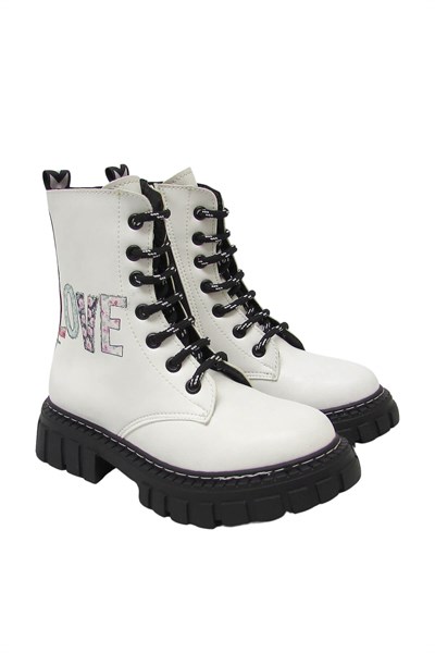 Minican Unisex Çocuk Postal Bot Beyaz MNCN-410