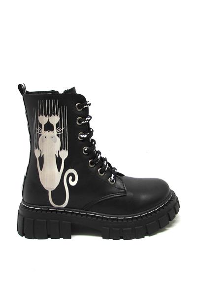 Minican Unisex Çocuk Postal Bot Siyah MNCN-410