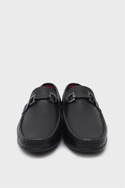 Mp Erkek Yazlık Casual Deri Ayakkabı Siyah MP-4428