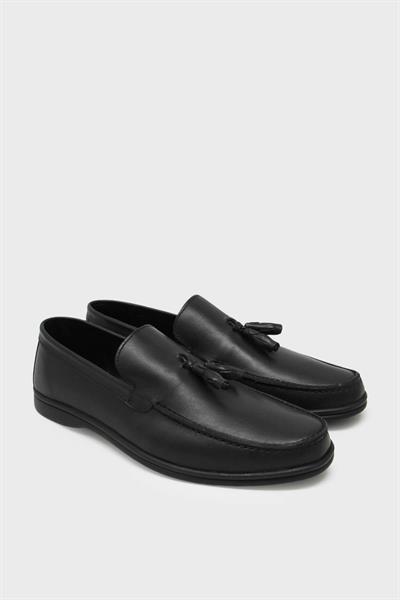 Mp Erkek Yazlık Casual Deri Corcik Ayakkabı Siyah MP-4435