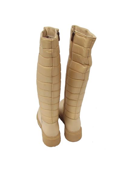 Mp Kadın Casual Kapitone Çizme Bej MP-2752