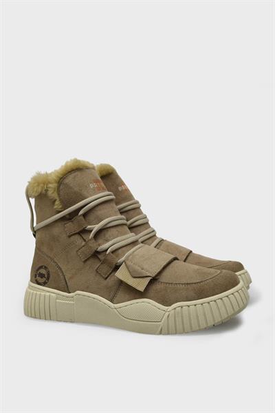 Mp Kadın Günlük Kürklü Spor Bot Süet Bej MP-1876