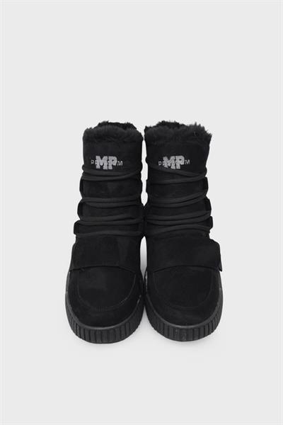 Mp Kadın Günlük Kürklü Spor Bot Süet Siyah MP-1876