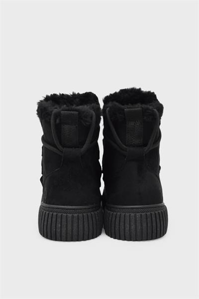 Mp Kadın Günlük Kürklü Spor Bot Süet Siyah MP-1876