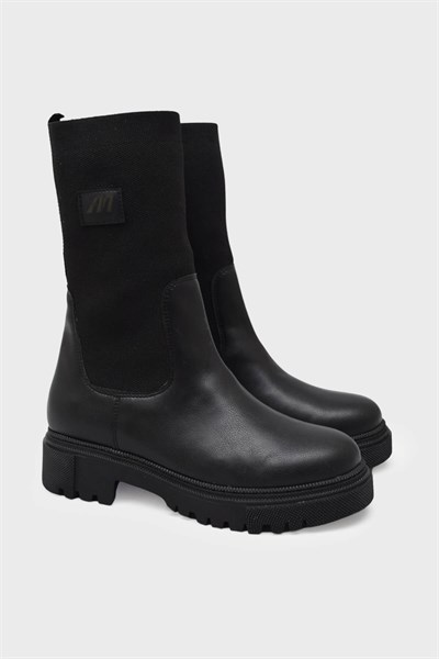 Mp Kadın Streçli Günlük Bot Siyah MP-2209